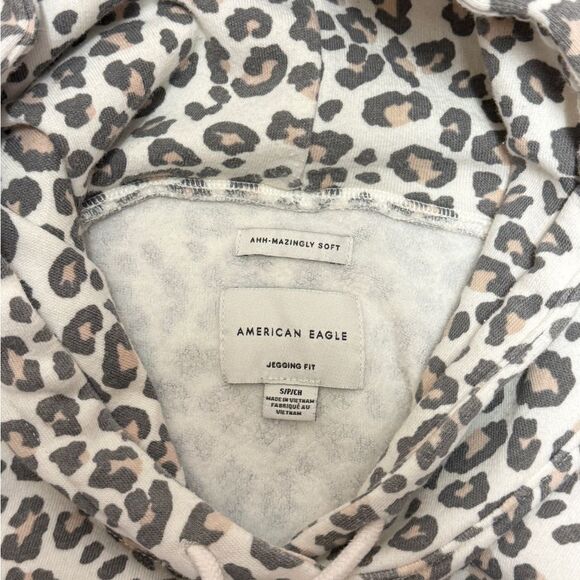 American Eagle Animal Print Soft Pullover Hoodie - Picture 4 of 4